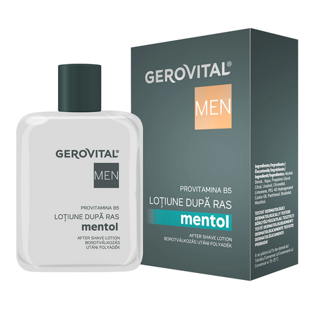 Lotiune dupa ras cu mentol Men, 100 ml, Gerovital