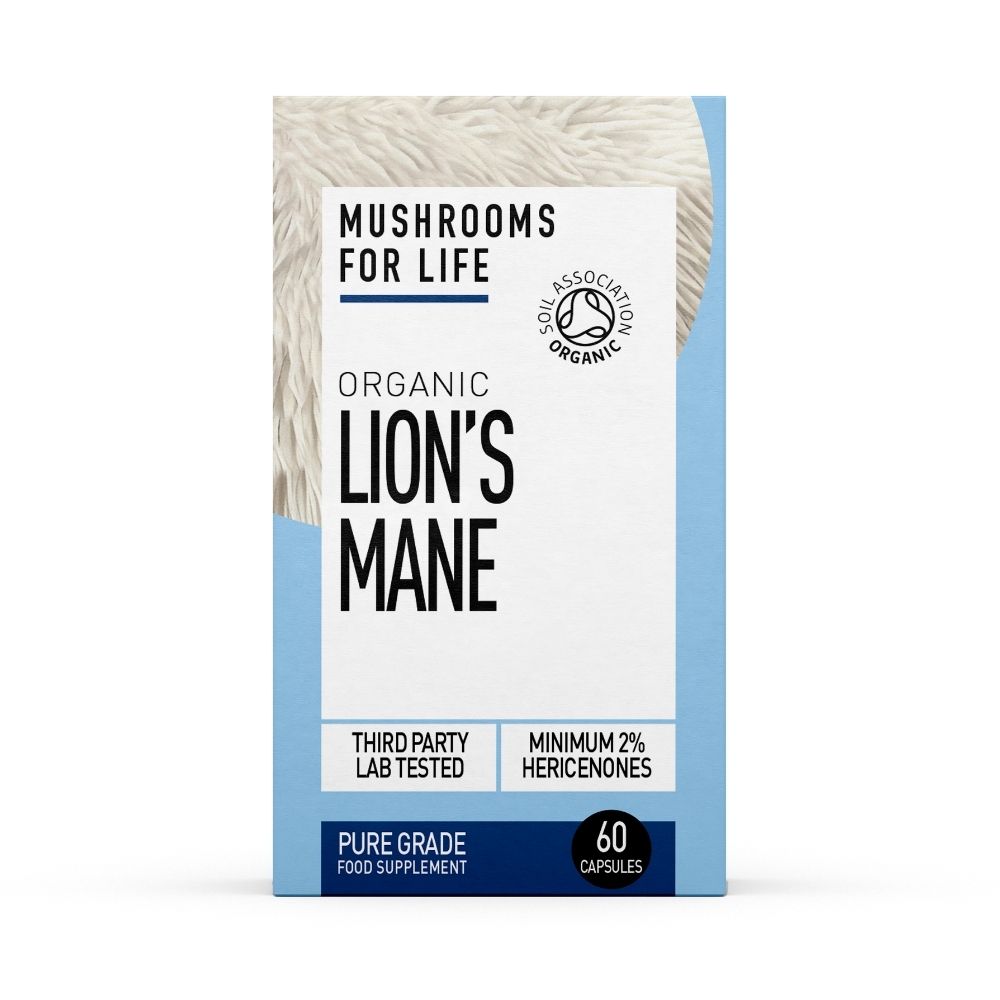 Organic Lion's Mane, 800 mg, 60 capsule, MushroomsForLife