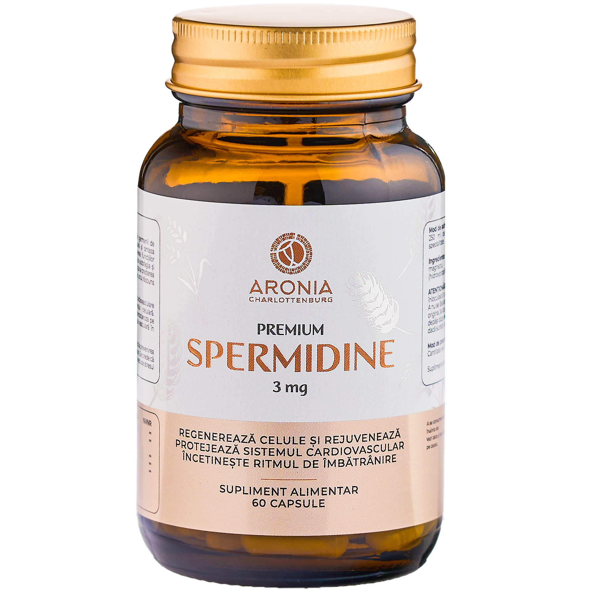 Spermidine Premium, 3 mg, 60 capsule, Aronia Charlottenburg