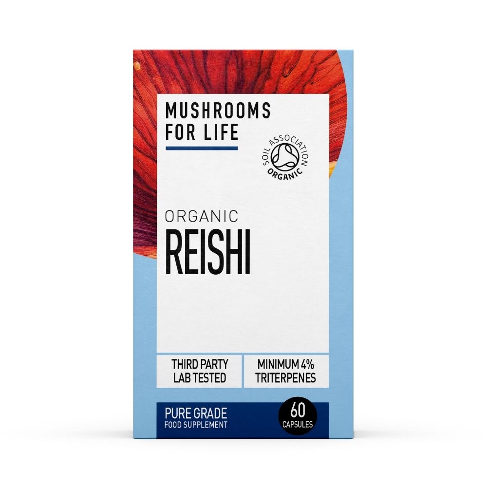 Organic Reishi, 800 mg, 60 capsule, MushroomsForLife