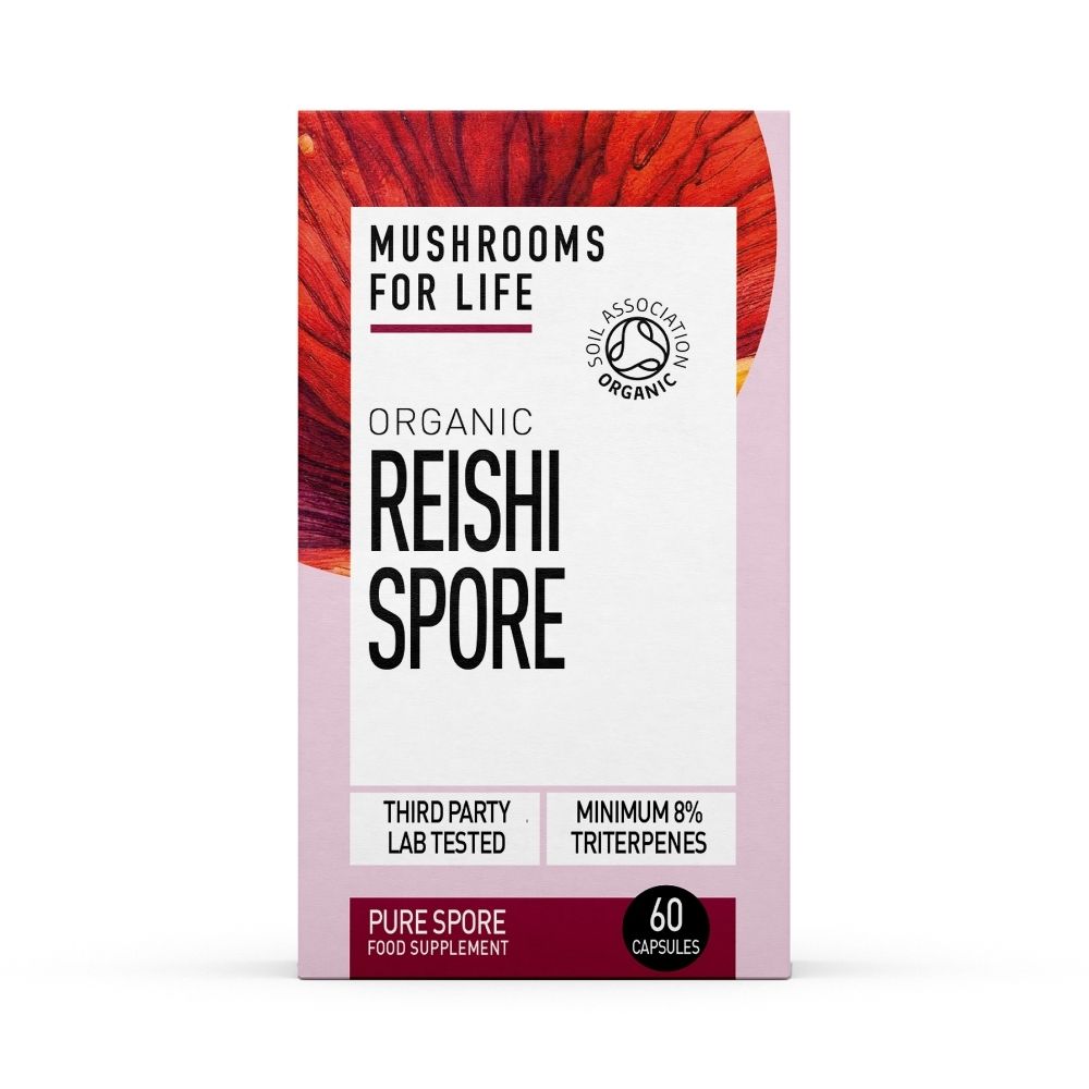 Organic Reishi Spore, 800 mg, 60 capsule, MushroomsForLife