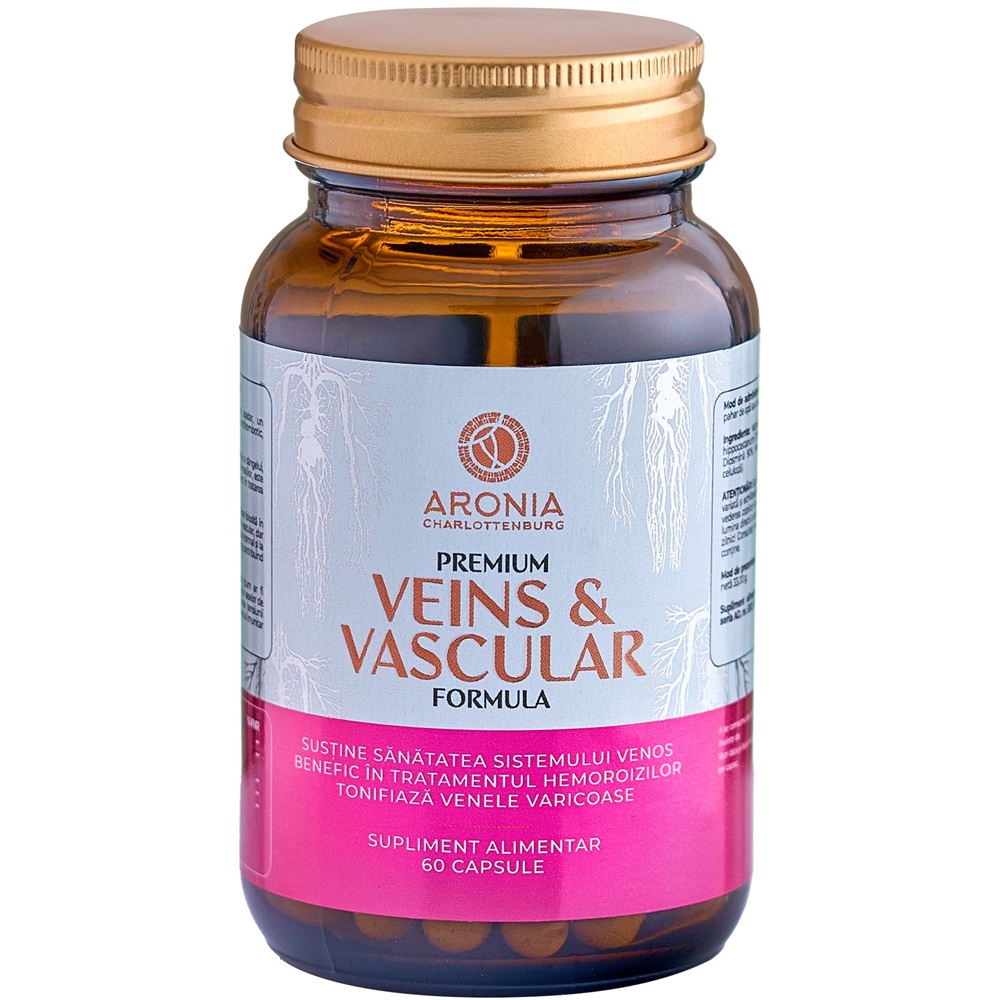 Veins & Vascular Formula Premium, 60 de capsule, Aronia Charlottenburg