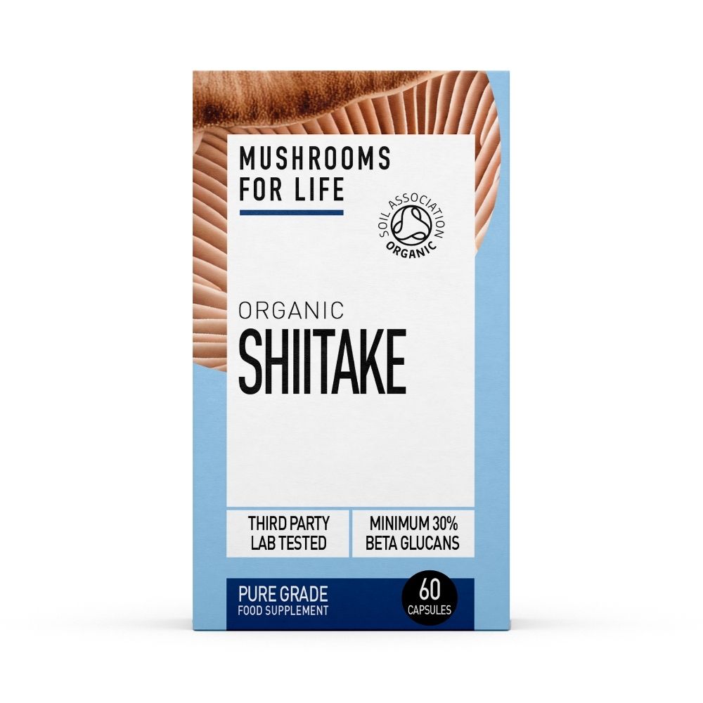 Organic Shiitake, 800 mg, 60 capsule, MushroomsForLife