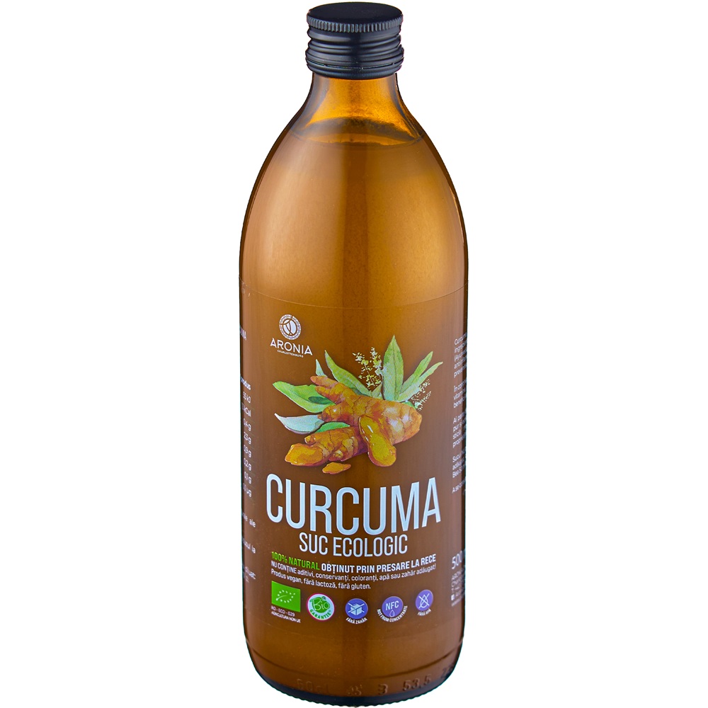 Suc ecologic de Curcuma, 500 ml, Aronia Charlottenburg