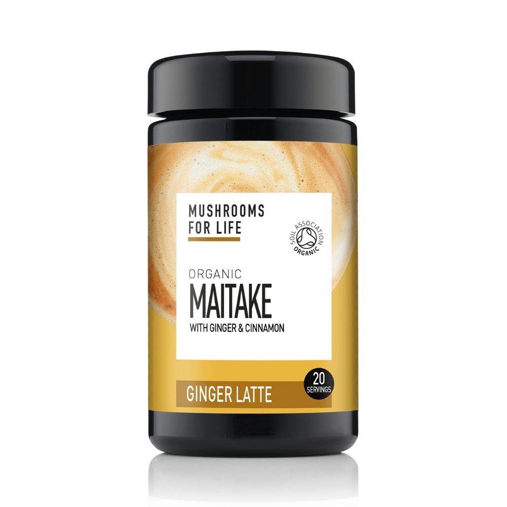 Organic Maitake cu gimbir si scortisoara, Ginger Latte, 110 g, MushroomsForLife