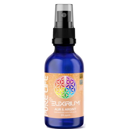 Hidrosolutie cu aur si argint Minerals+ Mix Elixirium, 60 ml, Pure Life