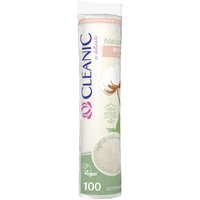 Dischete demachiante din bumbac natural Naturals, 100 bucati, Cleanic