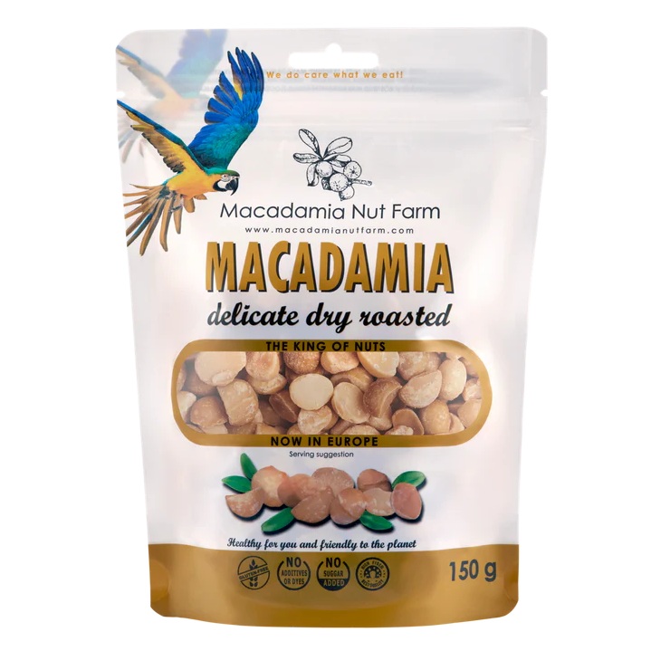 Nuci de macadamia prajite, 150 g, Macadamia Nut Farm