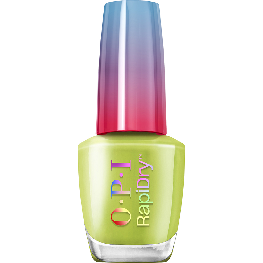 Lac de unghii cu uscare rapida Screen-Grab Green RapiDry, 9 ml, OPI