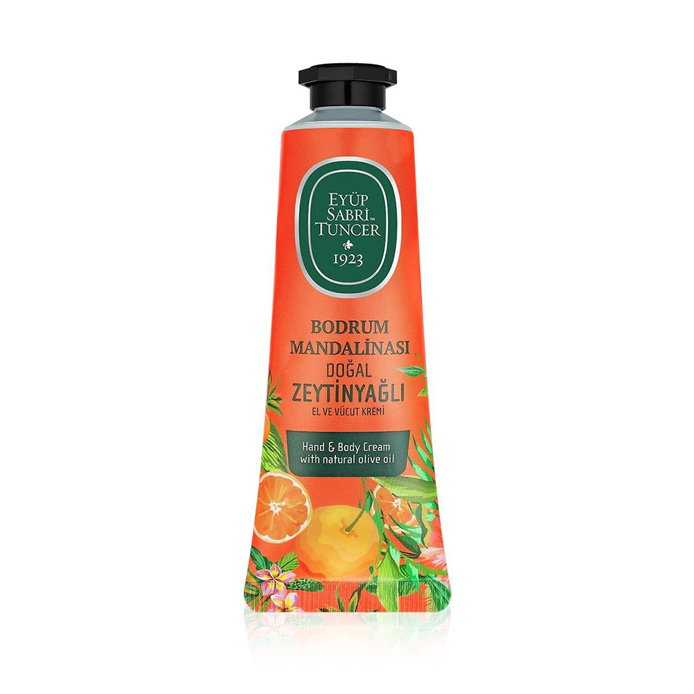 Crema de maini si de corp cu ulei natural de masline Bodrum Mandarin, 50 ml, Eyüp Sabri Tuncer