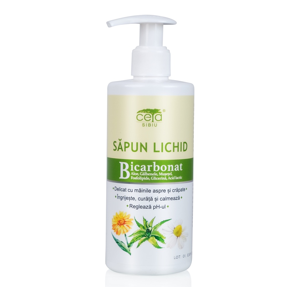Sapun lichid cu bicarbonat, 300 ml, Ceta Sibiu