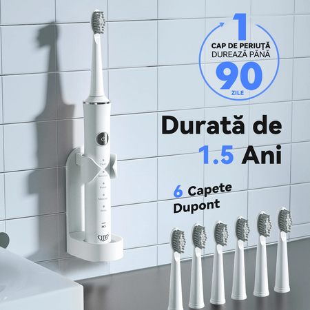 Periuta de dinti electrica alba J40 Sonic, 1 bucata, JTF 675821