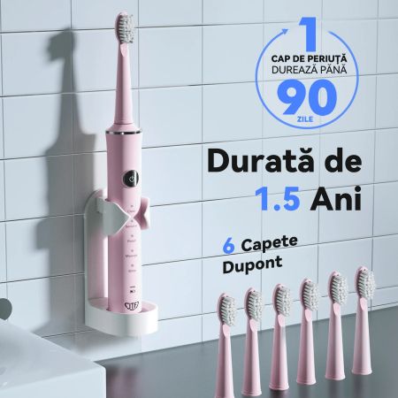 Periuta de dinti electrica roz J40 Sonic, 1 bucata, JTF 675818