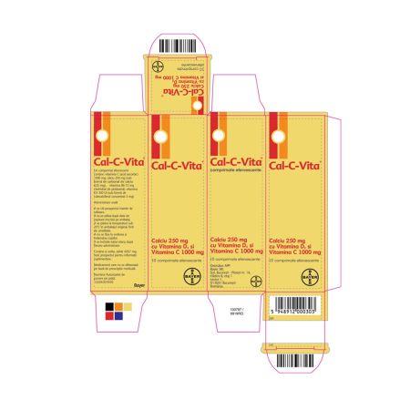 Cal-C-Vita, 10 comprimate efervescente, Bayer 701034