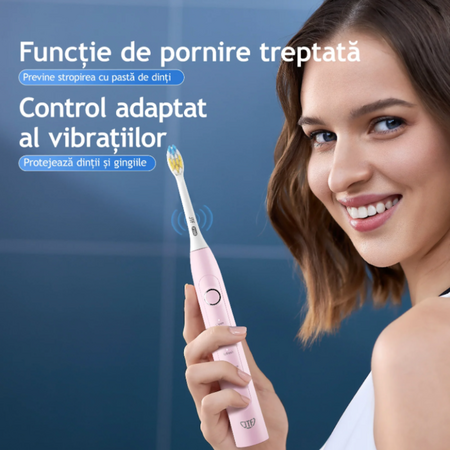 Periuta de dinti electrica roz P100, 1 bucata, JTF 638185