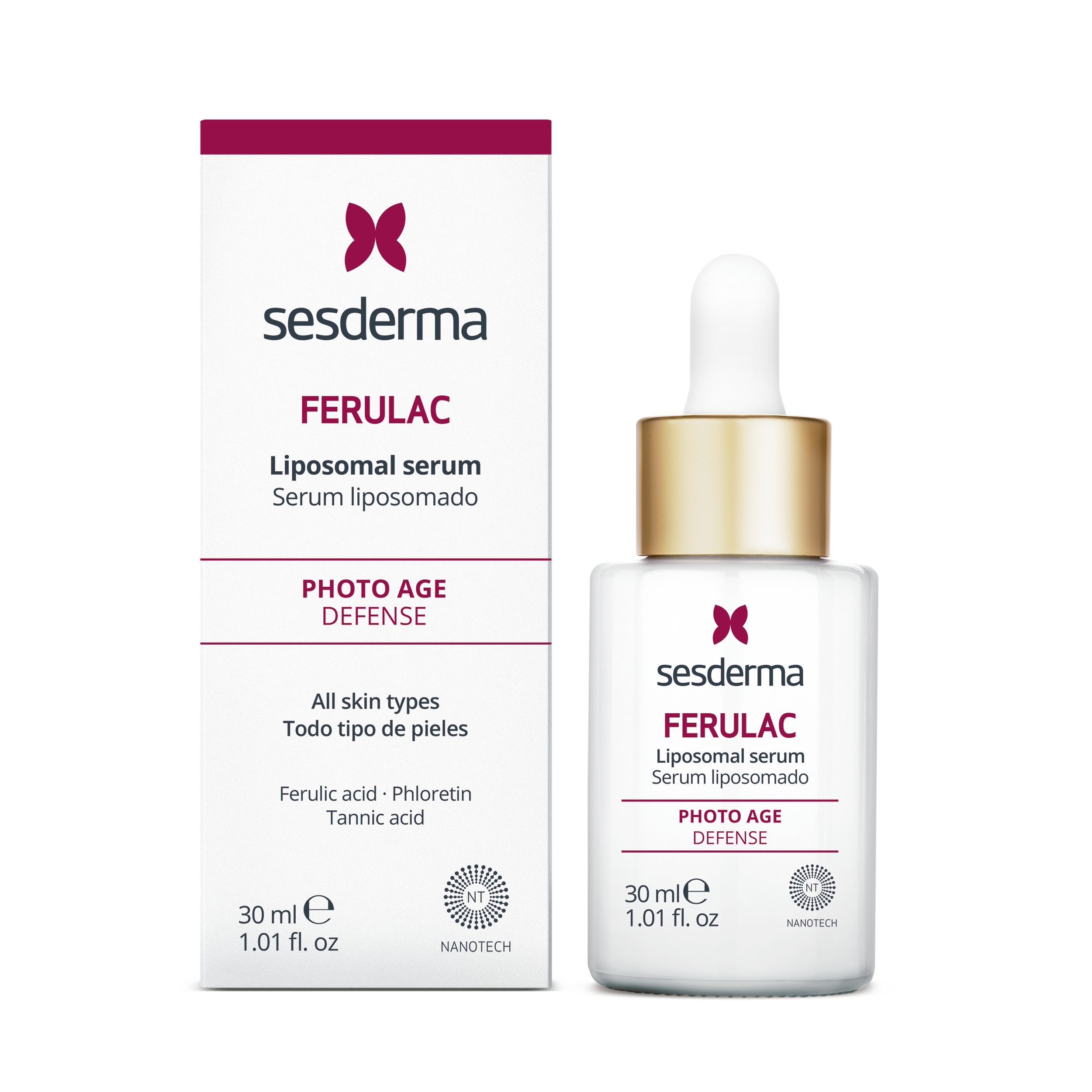 Ser de fata lipozomal antioxidant Ferulac, 30 ml, Sesderma