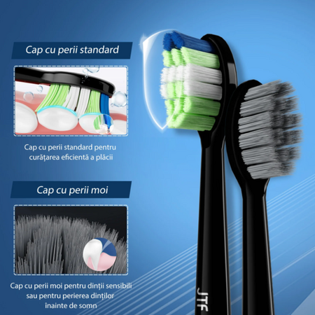 Periuta de dinti electrica neagra P200, 1 bucata, JTF 638509