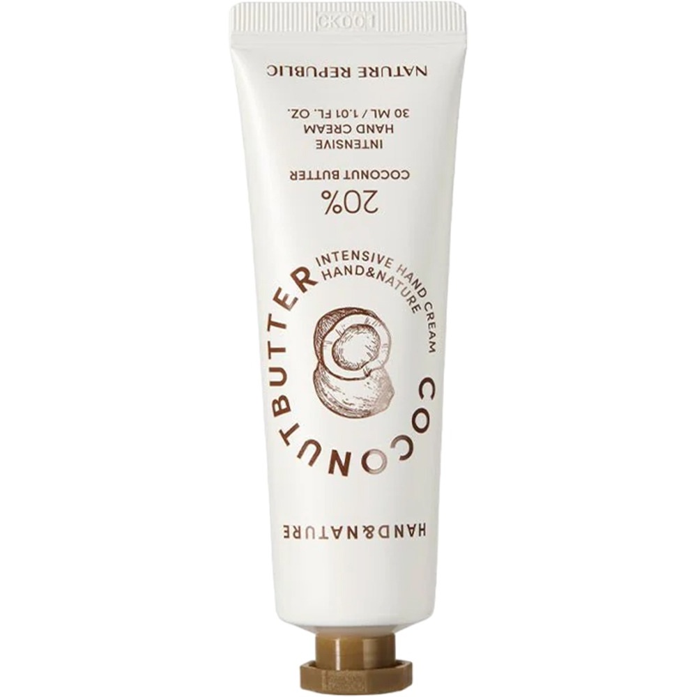 Crema de maini nutritiva cu unt de cocos Hand cream, 30 ml, Nature Republic