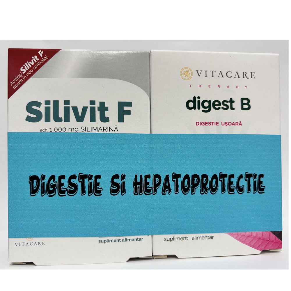 Silivit F 30 capsule + Digest B 30 capsule, Vitacare SRL