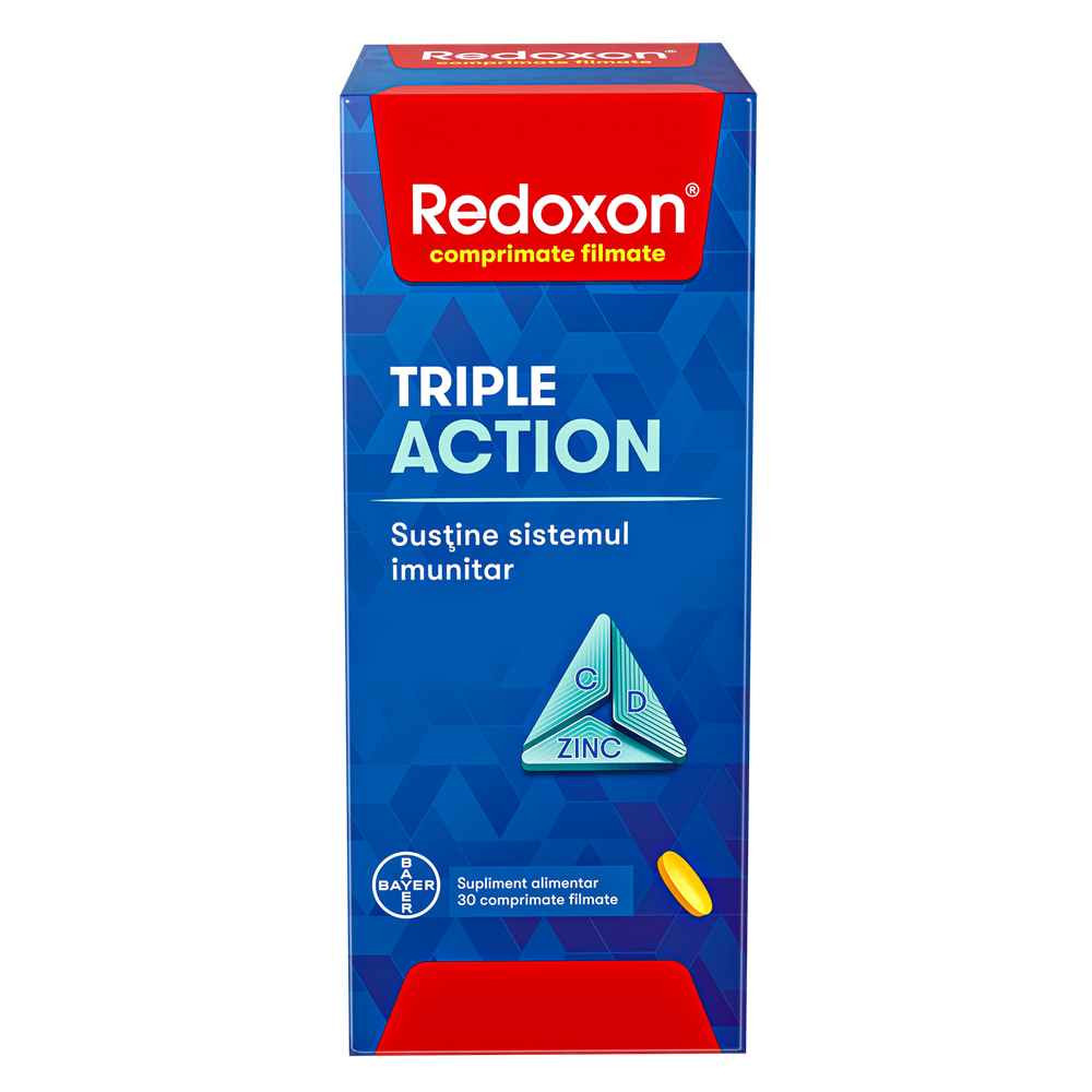 Redoxon Triple Action, 30 comprimate filmate, Bayer