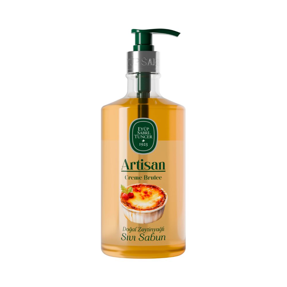 Sapun lichid  cu ulei natural de masline Creme Brulee Artisan, 600 ml, Eyüp Sabri Tuncer