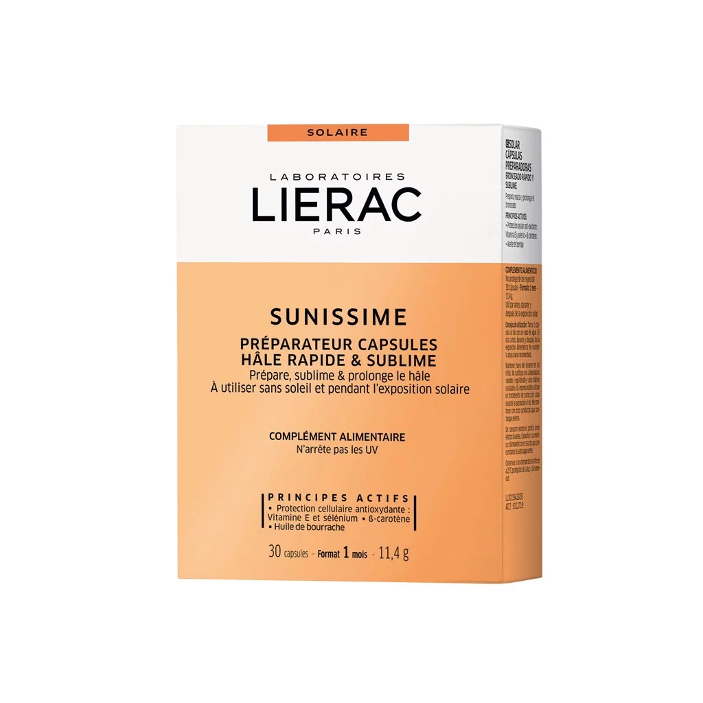 Capsule pentru un bronz sanatos Sunissime, 30 capsule, Lierac