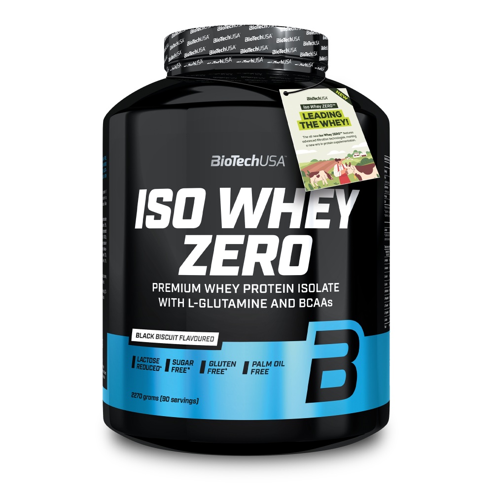 Pudra proteica Black Biscuit Iso Whey Zero, 2270 g, BiotechUSA