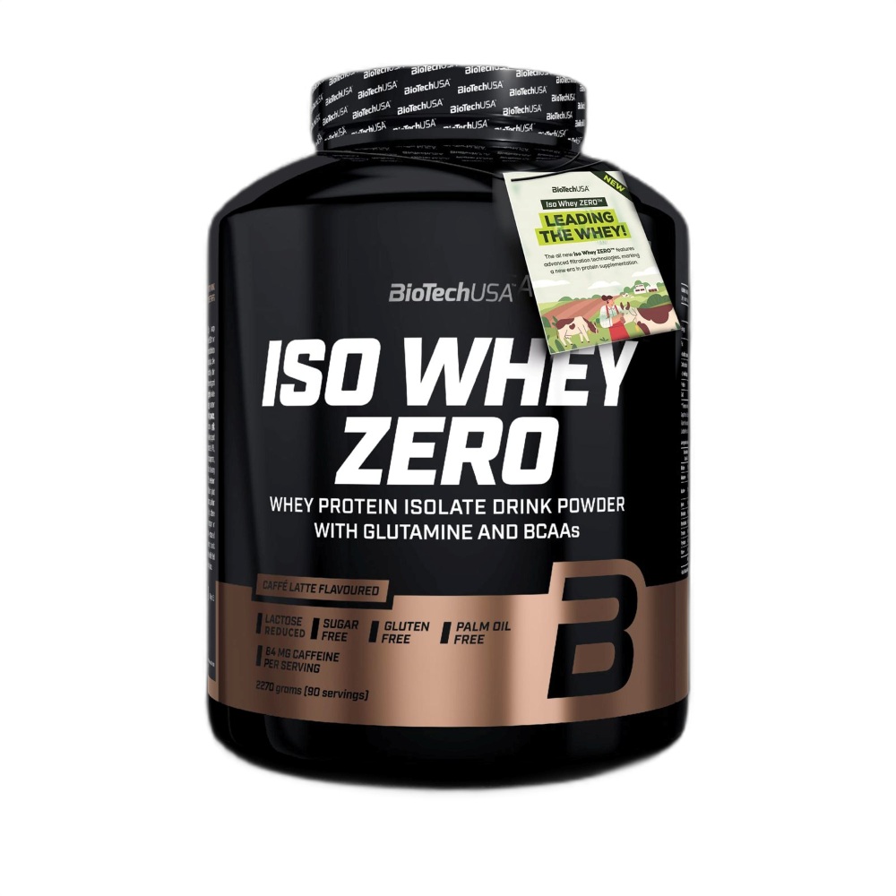 Pudra proteica Caffe Latte Iso Whey Zero, 2270 g, BiotechUSA