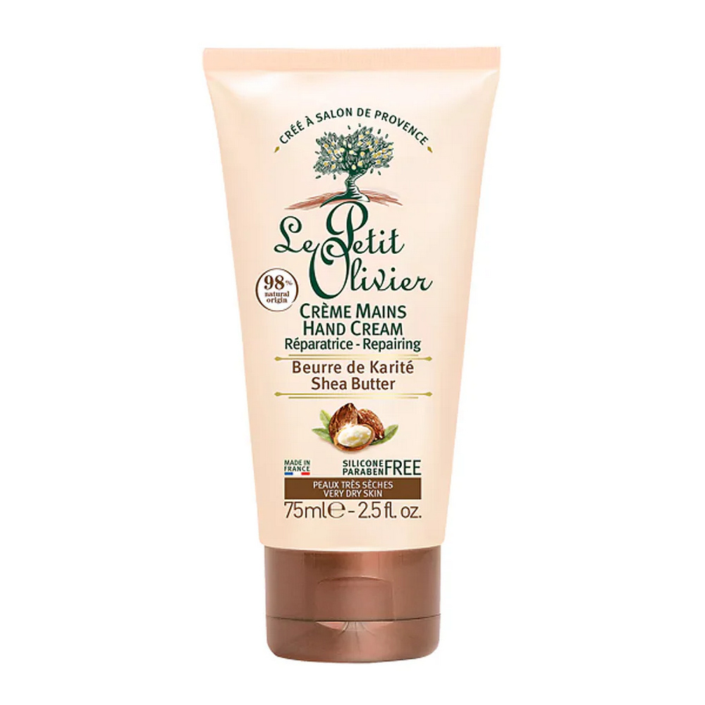 Crema reparatoare pentru maini cu unt de shea, 75 ml, Le Petit Olivier