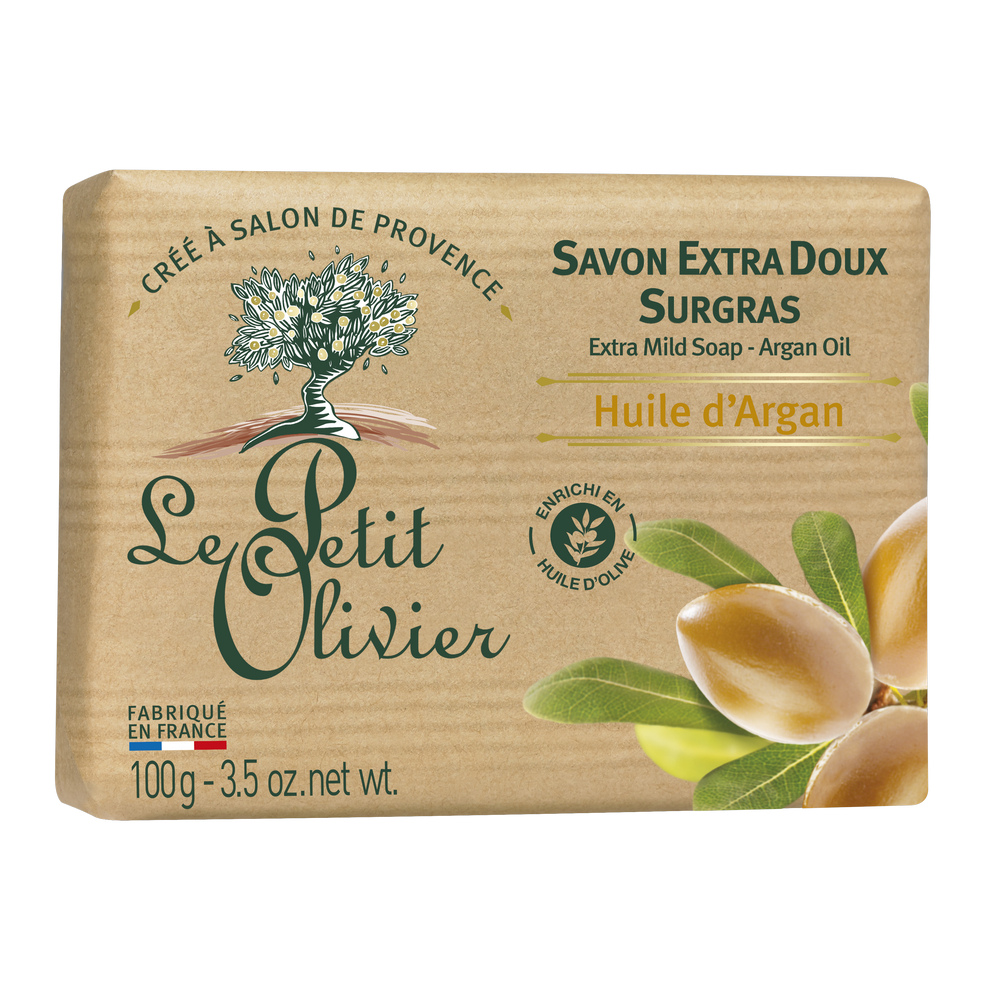 Sapun solid cu ulei de argan, 100 g, Le Petit Olivier