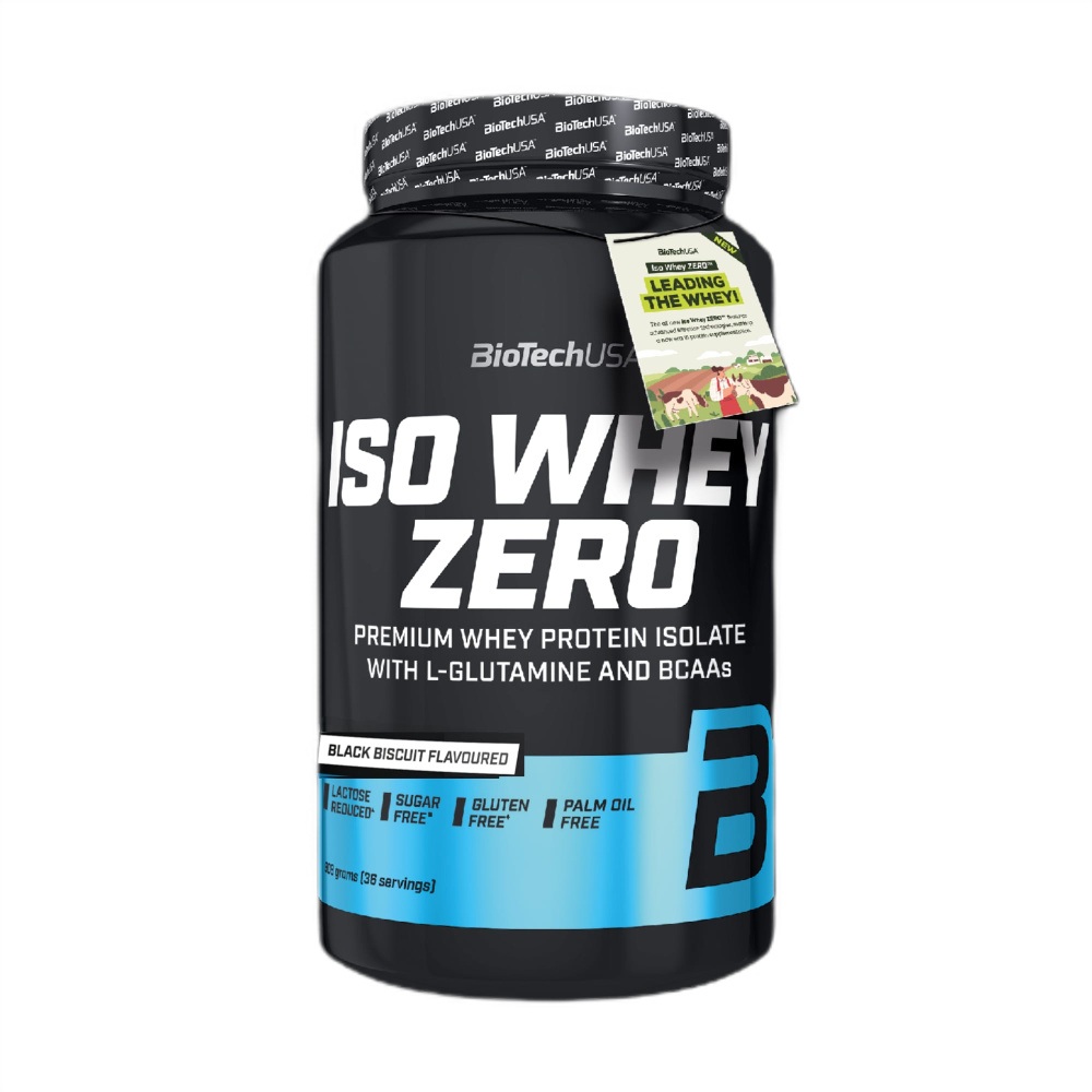 Pudra proteica Black Biscuit Iso Whey Zero, 908 g, BiotechUSA