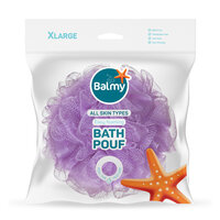 Burete de baie tip floare, mov Bath Pouf, 1 bucata, Balmy