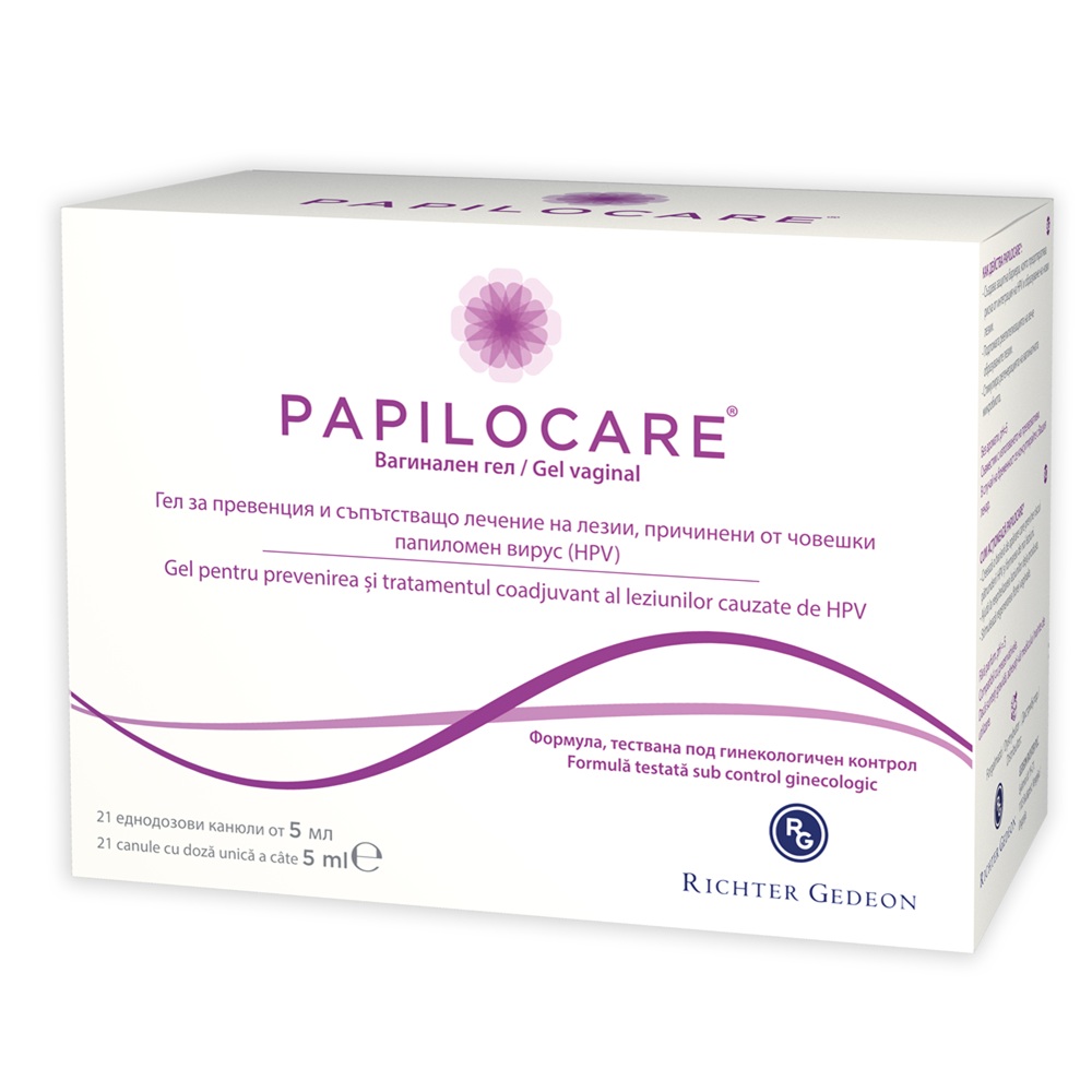 Gel vaginal Papilocare, 21 canule x 5 ml, Gedeon Richter