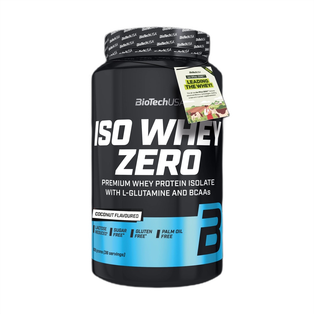 Pudra proteica cu cocos Iso Whey Zero, 908 g, BiotechUSA