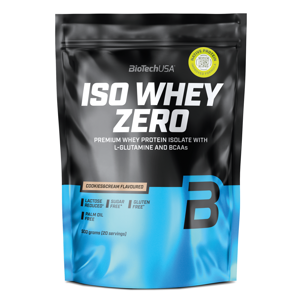 Pudra proteica Cookies Iso Whey Zero, 500 g, BiotechUSA