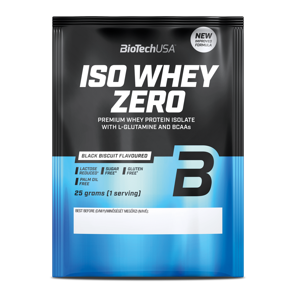 Pudra proteica Black Biscuit Iso Whey Zero, 25 g, BiotechUSA