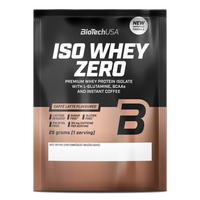 Pudra proteica cu aroma de Caffe Latte Iso Whey Zero, 25 g, BiotechUSA