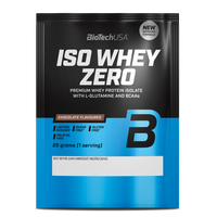 Pudra proteica cu aroma de ciocolata Iso Whey Zero, 25 g, BiotechUSA