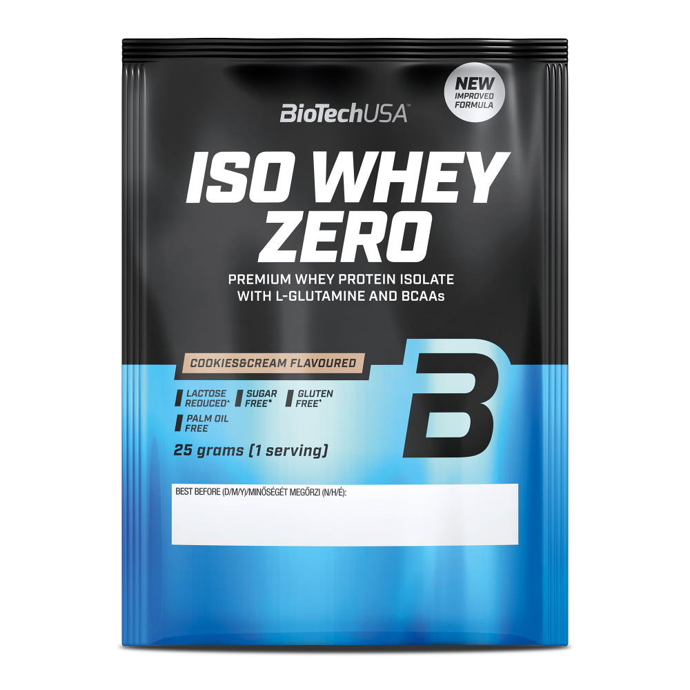 Pudra proteica Cookies Iso Whey Zer, 25 g, BiotechUSA