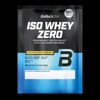 Pudra proteica cu izolat proteic din zer Pineapple-Mango Iso Whey Zero, 25 g, BiotechUSA