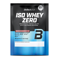 Pudra proteica cu aroma de capsuni Iso Whey Zero, 25 g, BiotechUSA