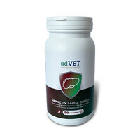 Supliment hepatic pentru caini Hepactiv Large Breed, 90 comprimate, adVET