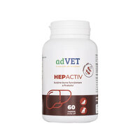 Supliment hepatic pentru caini si pisici Hepactiv Twist-Off, 60 capsule, adVET