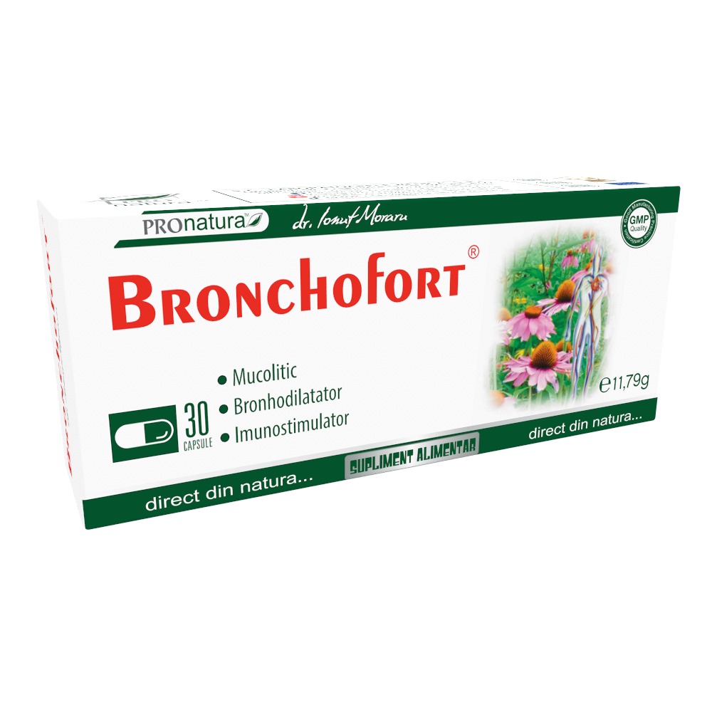 BronchoFort, 30 capsule, Pro Natura