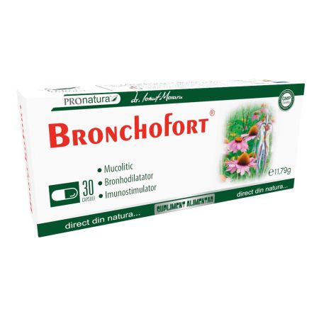 BronchoFort, 30 capsule, Pro Natura