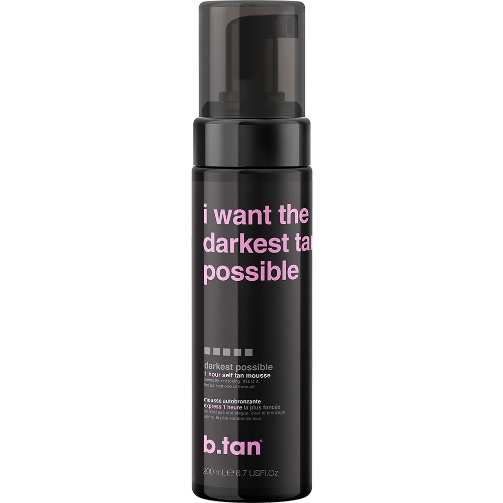 Spuma autobronzanta cu efect intens I want the darkest tan possible, 200 ml, B.tan