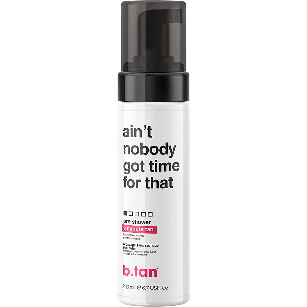 Spuma autobronzanta cu aplicare inainte de dus Ain't nobody got time for that Pre Shower, 200 ml, B.tan