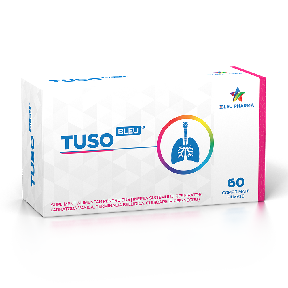 Tuso bleu, 60 comprimate, Bleu Pharma