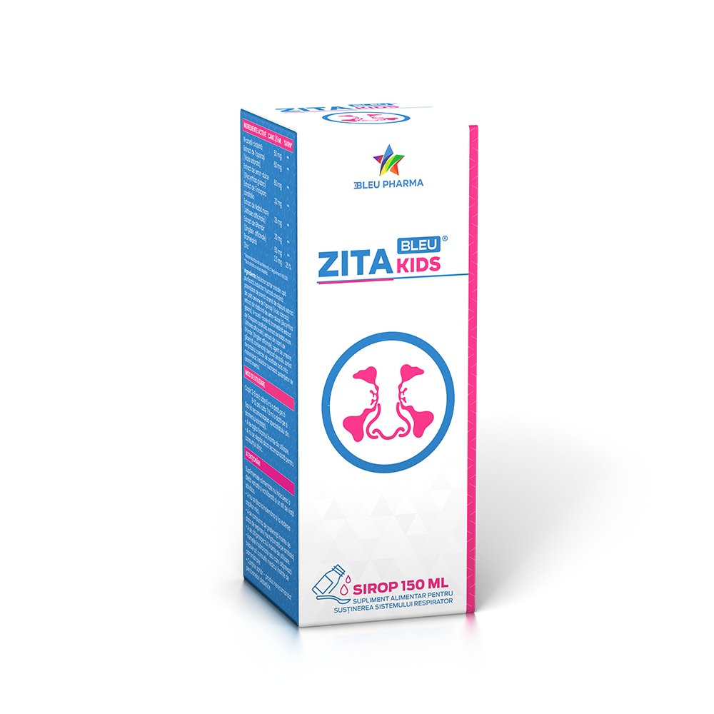 Sirop pentru copii Zita Bleu Kids, 150 ml, Bleu Pharma