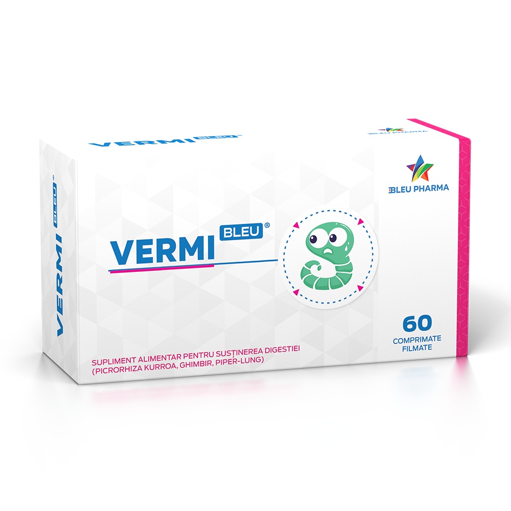 Vermi Bleu, 60 comprimate, Bleu Pharma